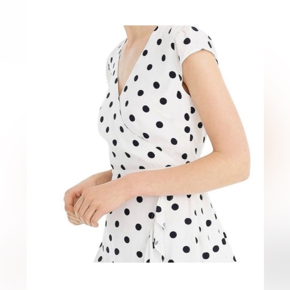 JCrew Polka Dot wrap dress, size 2 - Picture 2 of 7